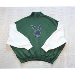 Play Boy X Missguided high neck sweatshirt Varsity Sweater size 8 US Oversize